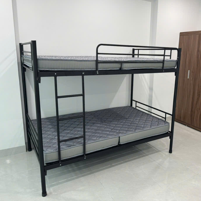 Giường tầng ống trọn rộng 1,2m x dài 2m x cao 1m65 – H02