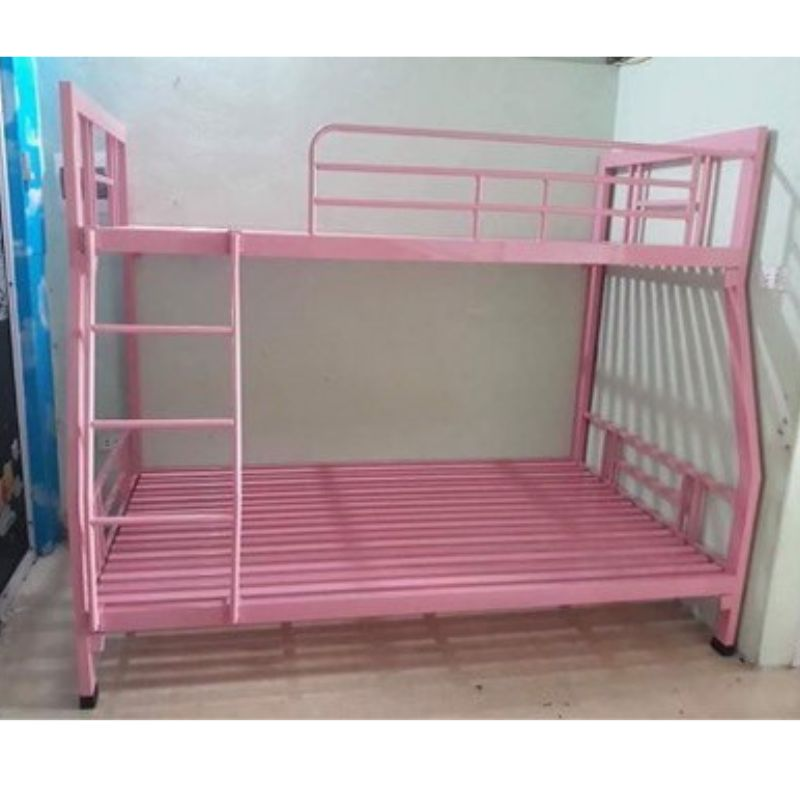 Giường Tầng Sắt Màu Hồng 1M2 X 1M X 2M – H16