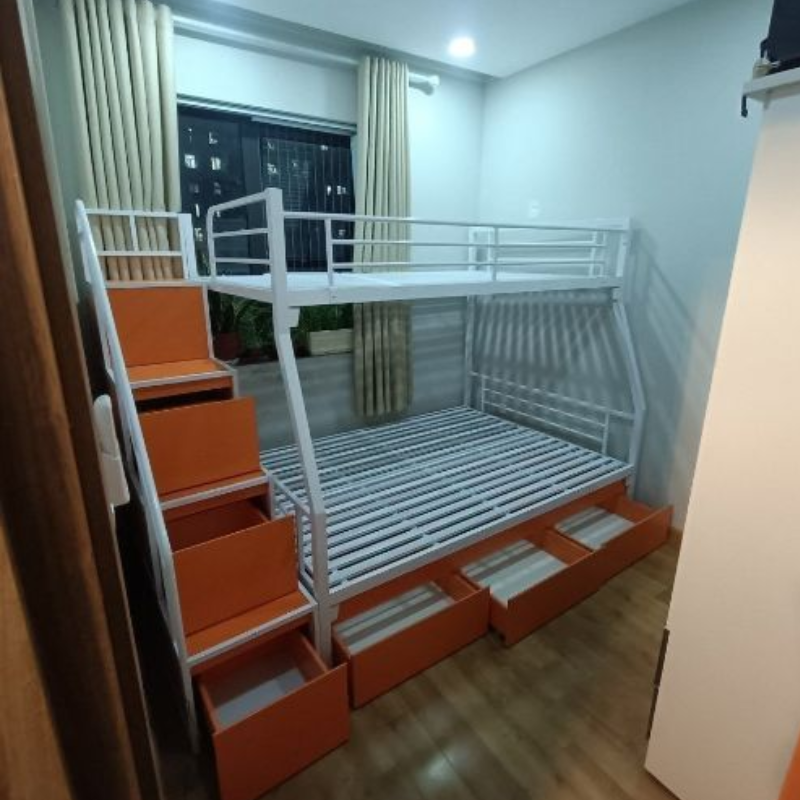 Giường tầng ngăn kéo dài 2m43 rộng 1m2 x 1m – H31