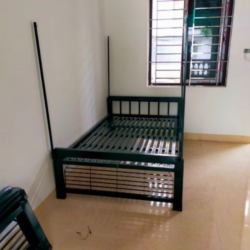 Giường sắt quân đội rộng 1m2 x dài 2m – H34