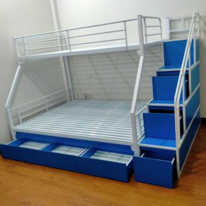 Giường Tầng Sắt Có Ngăn Chứa Đồ Tiện Lợi – H25