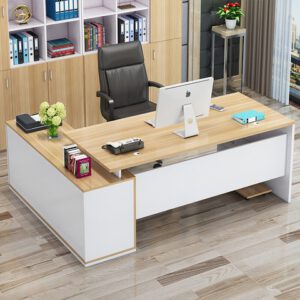 Bàn giám đốc kèm tủ phụ 1m6 H120