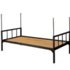 Giường sắt đơn 85 màu đen – H36