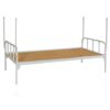 Giường sắt đơn 85 màu ghi – H35