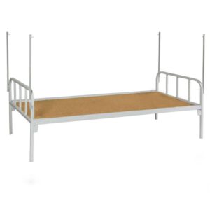 Giường sắt đơn 85 màu ghi – H35