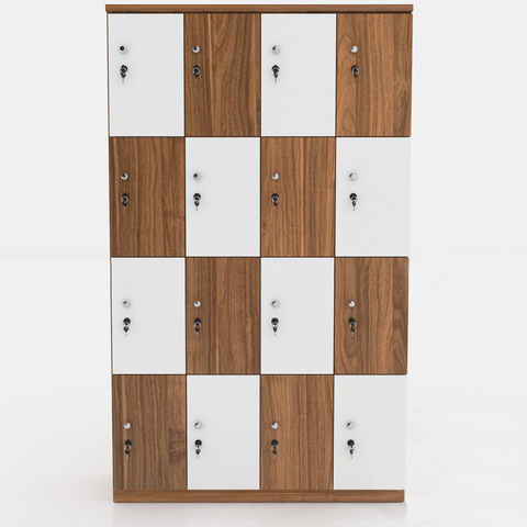 Tủ locker gỗ 16 ngăn giá rẻ H80