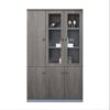 Tủ tài liệu 2 cánh kính 1 cánh gỗ đẹp N148