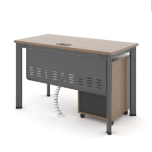 Bàn làm việc chân Oval yếm sắt H176