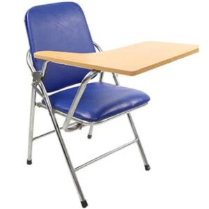 Ghế gấp liền bàn chân innox màu xanh H280