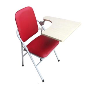 Ghế gấp liền bàn chân sơn màu đỏ H279