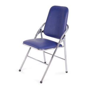 Ghế gấp lưng dài chân Inox màu xanh H282