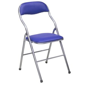 Ghế gấp lưng ngắn xanh chân Inox H289