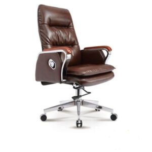 Ghế giám đốc da nâu H230
